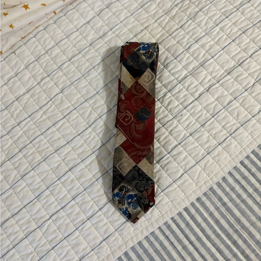 Bugle Boy Red and Blue Kids Tie